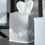 Daphne Tissue Box Cover Bathroom Accessories Matouk Grey White 