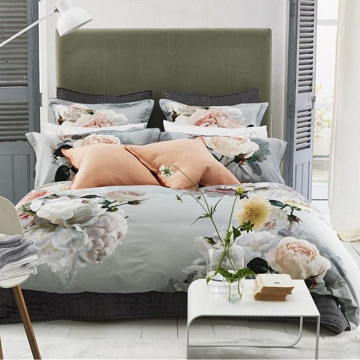 Designer's Guild Peonia Grande Zinc Bedding Style Designer's Guild 