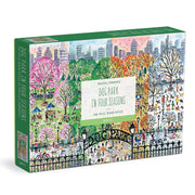 Dog Park in Four Seasons Wood Puzzle Chronicle Books 