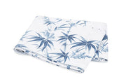 Dominique Full/Queen Flat Sheet Bedding Style Matouk Azure 
