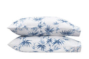 Dominique King Pillowcases - pair Bedding Style Matouk Azure 