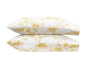 Dominique King Pillowcases - pair Bedding Style Matouk Lemon 
