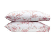 Dominique Standard Pillowcases - pair Bedding Style Matouk Blush 
