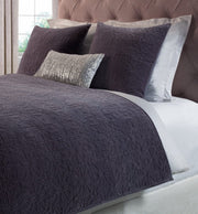 Duke King Coverlet Bedding Style Orchids Lux Home Graphite 