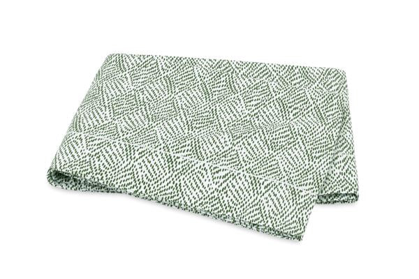 Duma Diamond King Flat Sheet Bedding Style Matouk Grass 