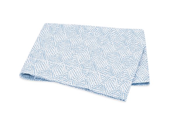 Duma Diamond King Flat Sheet Bedding Style Matouk Sky 