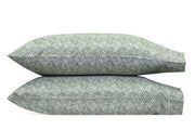 Duma Diamond King Pillowcases - pair Bedding Style Matouk Grass 