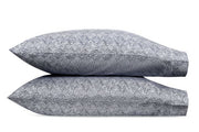 Duma Diamond King Pillowcases - pair Bedding Style Matouk Navy 