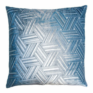Entwined Pillow 22" Decorative Pillow Kevin O'Brien Denim 