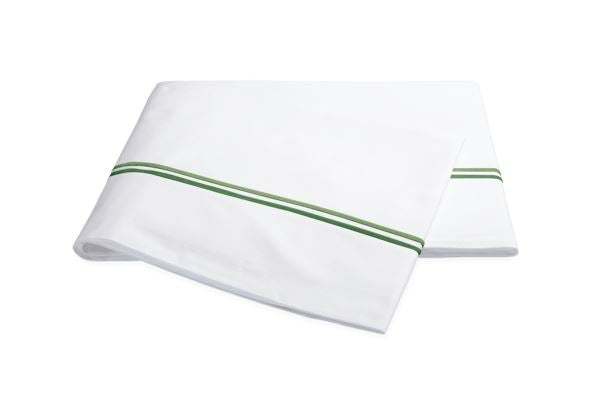 Essex Full/Queen Flat Sheet Bedding Style Matouk Green 