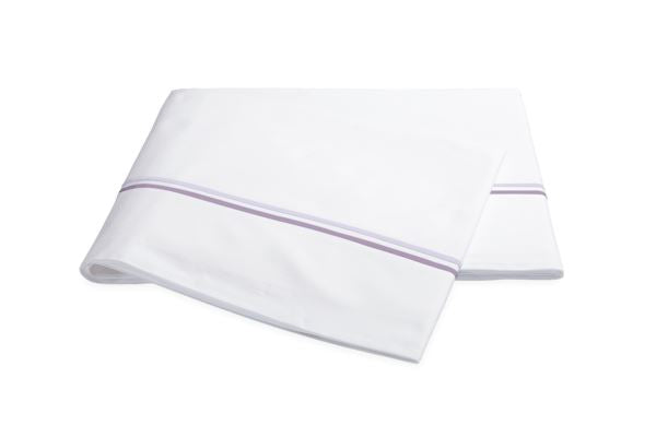 Essex Full/Queen Flat Sheet Bedding Style Matouk Lilac 