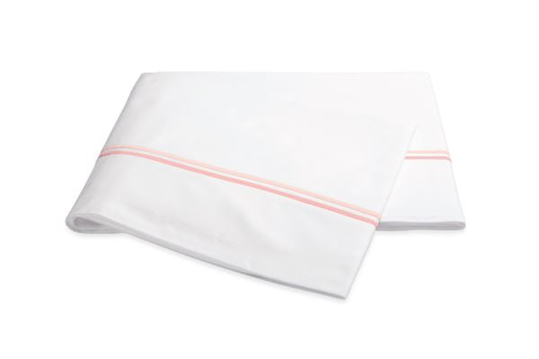 Essex Full/Queen Flat Sheet Bedding Style Matouk Pink 