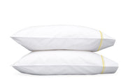 Essex King Pillowcase- Pair Bedding Style Matouk Lemon 
