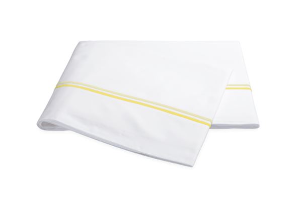 Essex King Sheet Set Bedding Style Matouk Lemon 