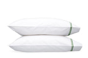 Essex Standard Pillowcase- Pair Bedding Style Matouk Green 