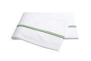 Essex Twin Flat Sheet Bedding Style Matouk Green 