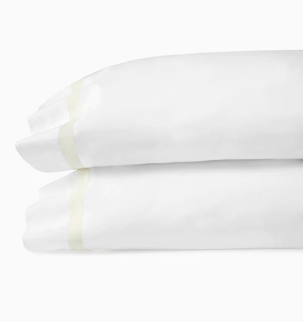 Estate Standard Pillowcases-Pair Bedding Style Sferra Ivory 