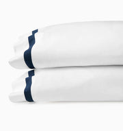 Estate Standard Pillowcases-Pair Bedding Style Sferra Navy 