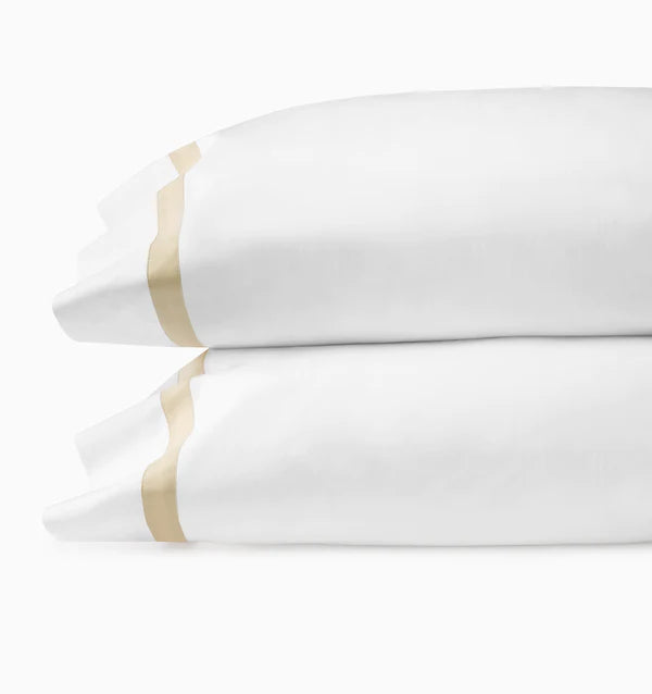 Estate Standard Pillowcases-Pair Bedding Style Sferra Sand 