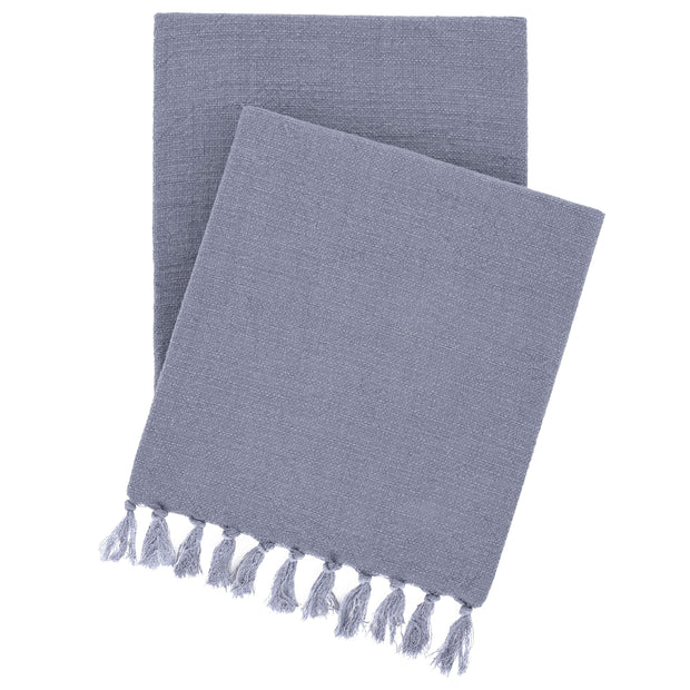 Evelyn Linen Throw Throw Pine Cone Hill Pewter Blue 