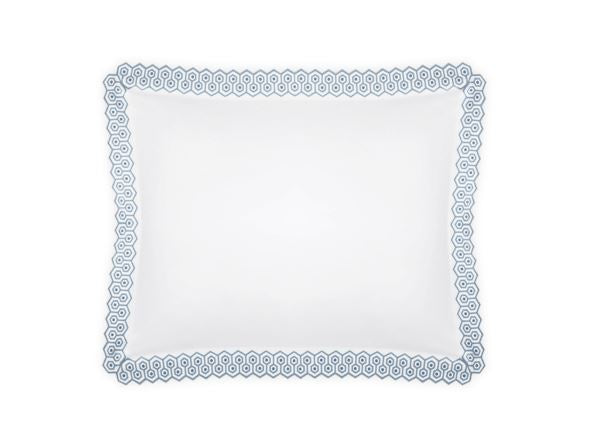 Felix Euro Sham Bedding Style Matouk Hazy Blue 