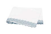 Felix Full/Queen Flat Sheet Bedding Style Matouk Hazy Blue 