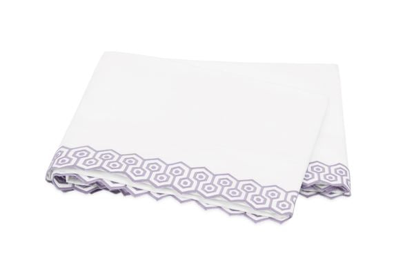 Felix Full/Queen Flat Sheet Bedding Style Matouk Lilac 