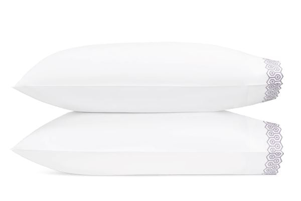 Felix King Pillowcase - pair Bedding Style Matouk Lilac 