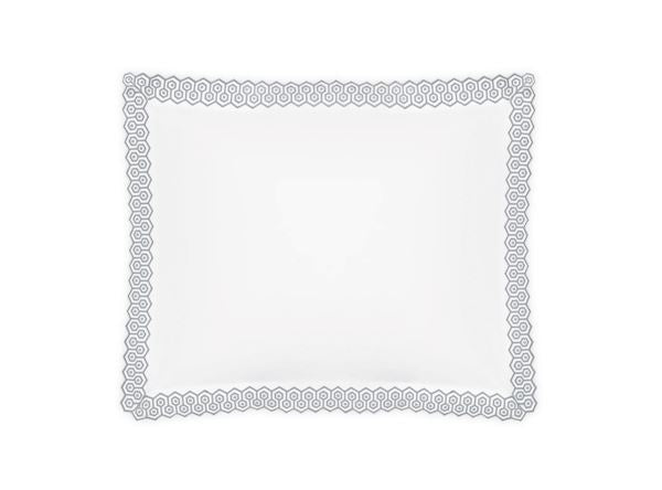 Felix King Sham Bedding Style Matouk Silver 