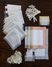 Table Linens - Filetto Cocktail Napkins - Set Of 4
