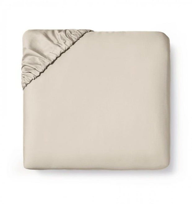 Fiona King Fitted Sheet Bedding Style Sferra Oat 