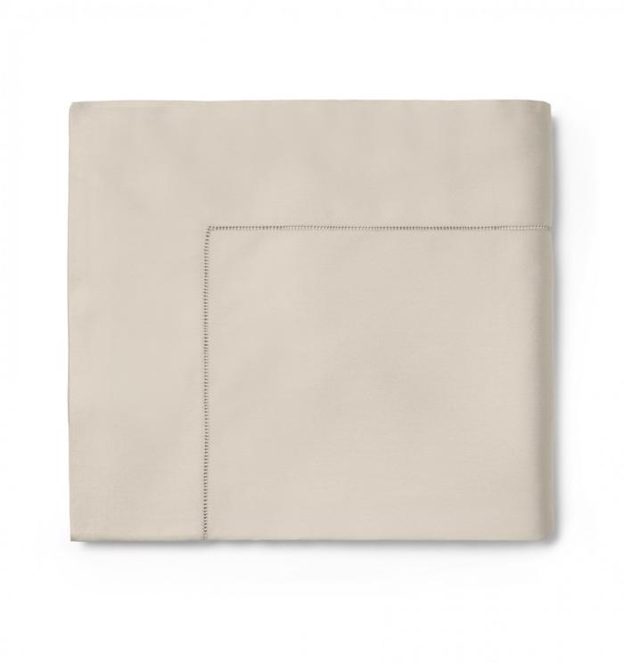 Fiona King Flat Sheet Bedding Style Sferra Oat 