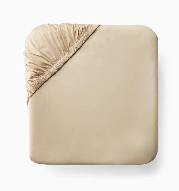 Fiona Twin Fitted Sheet Bedding Style Sferra Sand 