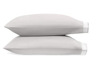 Francis King Pillowcases - pair Bedding Style Matouk Silver 