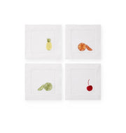 Table Linens - Frutta Cocktail Napkins - Set Of 4