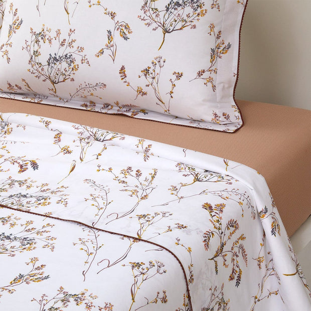 Fugues Full/Queen Flat Sheet Bedding Style Yves Delorme 