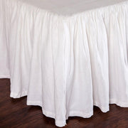 Gathered Linen King Bedskirt Bedding Style Pom Pom at Home 