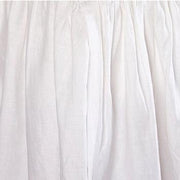 Gathered Linen King Bedskirt Bedding Style Pom Pom at Home White 