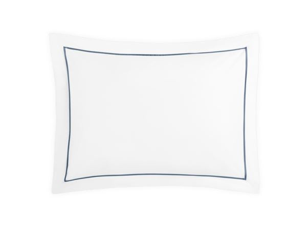 Gatsby Euro Sham Bedding Style Matouk Steel Blue 