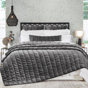Gatsby King Quilt Bedding Style Orchids Lux Home Steel 