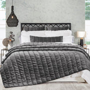 Gatsby Queen Quilt Bedding Style Orchids Lux Home Steel 