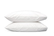 Gatsby Standard Pillowcase- Single Bedding Style Matouk Bone White 