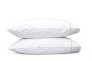 Gatsby Standard Pillowcase- Single Bedding Style Matouk Champagne 