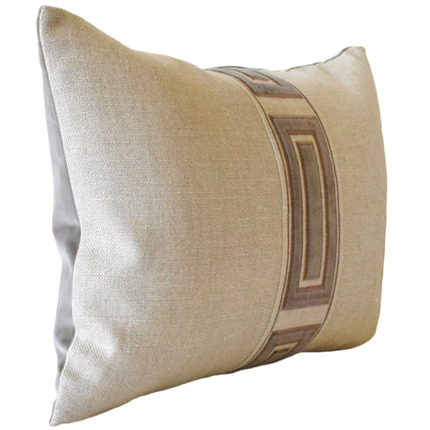 Giorgio Linen Ingot Tape 22" Pillow Decorative Pillow Ryan Studio 
