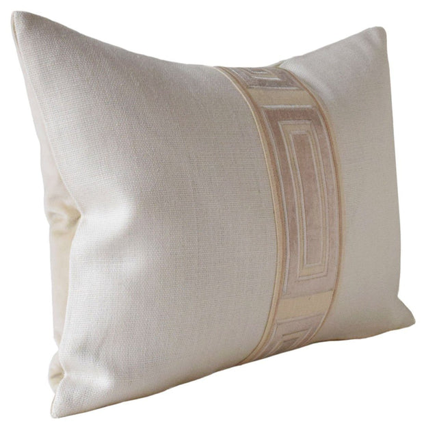 Giorgio Linen Ingot Tape 22" Pillow Decorative Pillow Ryan Studio Cashmere 