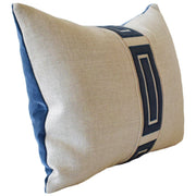 Giorgio Linen Ingot Tape 22" Pillow Decorative Pillow Ryan Studio Indigo 