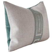 Giorgio Linen Ingot Tape 22" Pillow Decorative Pillow Ryan Studio Rain 