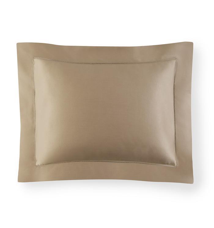 Giotto Boudoir Sham Bedding Style Sferra DARK KHAKI 