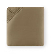 Giotto Cal King Fitted Sheet Bedding Style Sferra DARK KHAKI 