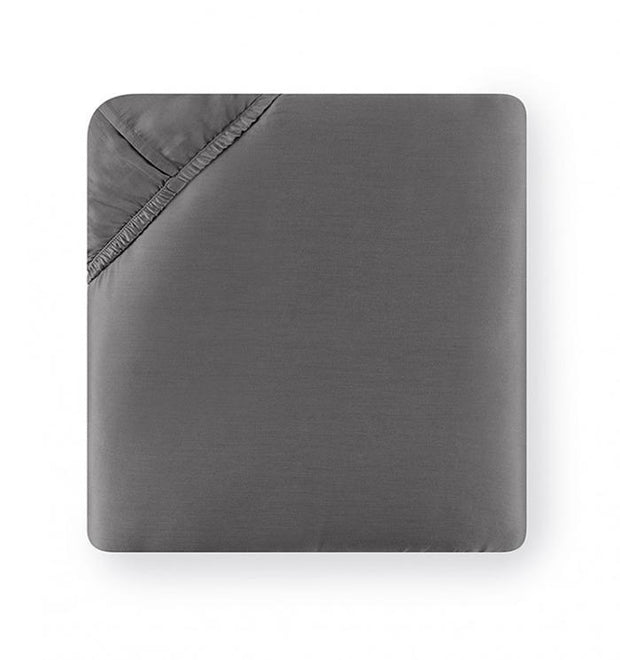 Giotto Full Fitted Sheet Bedding Style Sferra TITANIUM 